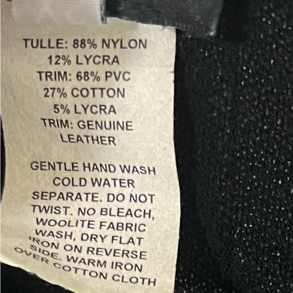 Vintage Isabel Sheer Leather Trim Button Up Collared Glam Y2K Blouse Women’s XS - Picture 5 of 10